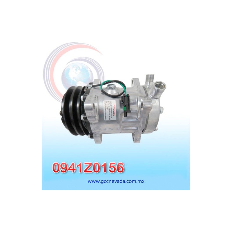 COMPRESOR 709 SD7H15 4271 TOMA VERTICAL O-RING JD R-134-A 8 OREJAS 2A 132MM 24V NEVADA ASIA | GCC NEVADA