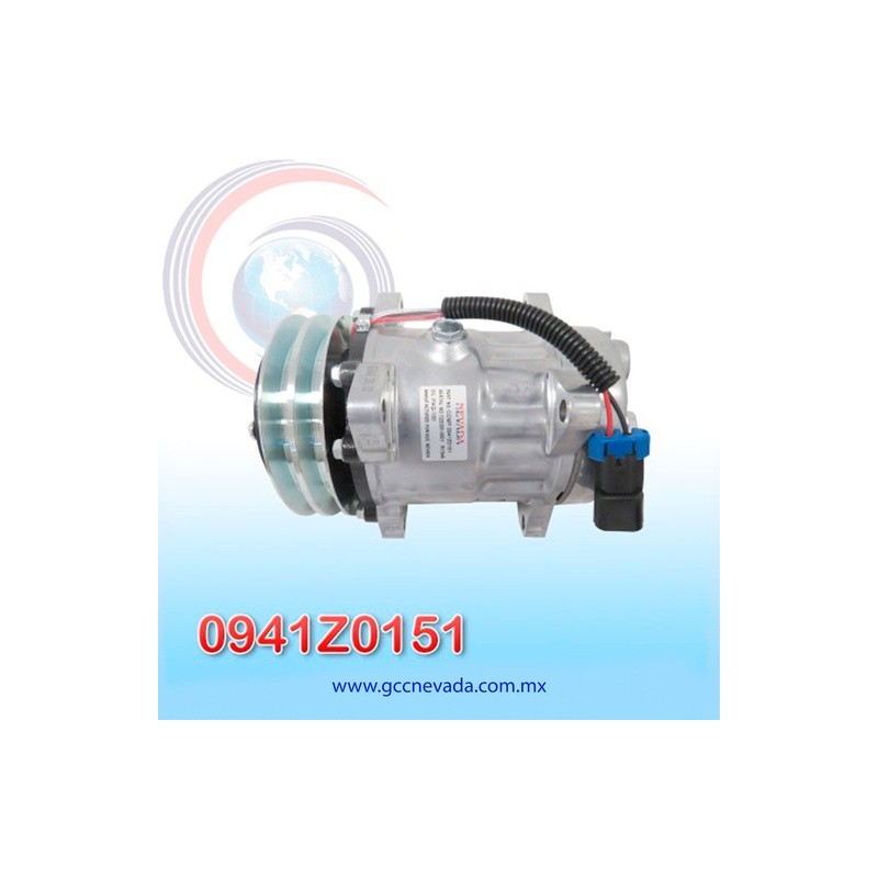 COMPRESOR 709 SD7H15 4472/4429/4821 TOMA VERTICAL MUFFLER PAD GH R-134-A 8 OREJAS 2A 132MM 12V NEVADA ASIA | GCC NEVADA
