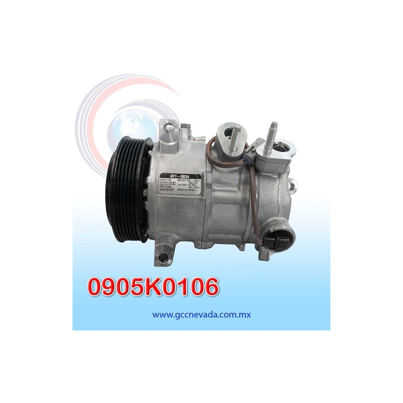 COMPRESOR DODGE CALIBER AÑO 09-12 JEEP COMPASS / PATRIOT 09-17 6SEU16C 6PK 12V 125MM DENSO USA | GCC NEVADA