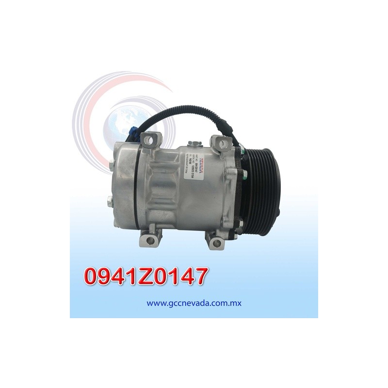 COMPRESOR 709 SD7H15 4544/4816 TOMA VERTICAL MUFFLER PAD GWA R-134-A T/P 8PK 119MM 12V NEVADA ASIA | GCC NEVADA
