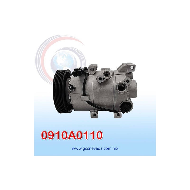 COMPRESOR HYUNDAI ELANTRA 1.6L / CRETA AÑO 14/17 / KIA SOUL 1.6L / FORTE 1.6L 14/19 T/P 6PK 129MM 12V VS14E NEVADA ASIA | GCC NE