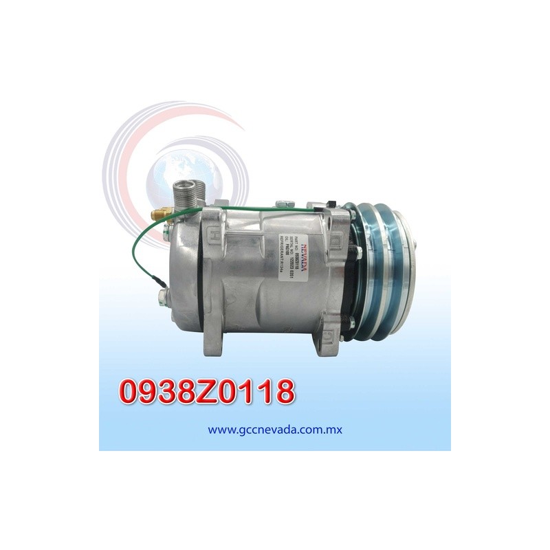 COMPRESOR 508 STD R-134-A 8 OREJAS O-RING 24V 2A NEVADA ASIA | GCC NEVADA
