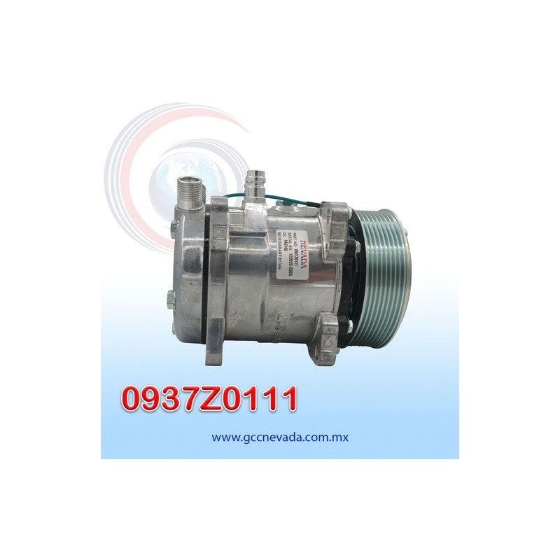 COMPRESOR 507 STD R-134-A 8 OREJAS ORING 24V 8PK NEVADA ASIA | GCC NEVADA