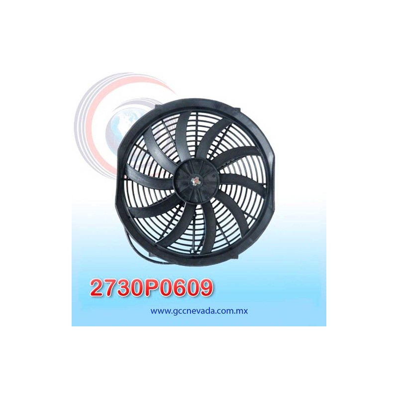 MOTOR ELECTRO VENTILADOR UNIV 14" S HELICOIDAL 120W 12V 4 CARBONES NEVADA ASIA | GCC NEVADA