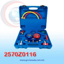 KIT DE MANOMETRO 36 R-134 / R-12 (METAL) PAQ .5 NEVADA ASIA | GCC NEVADA