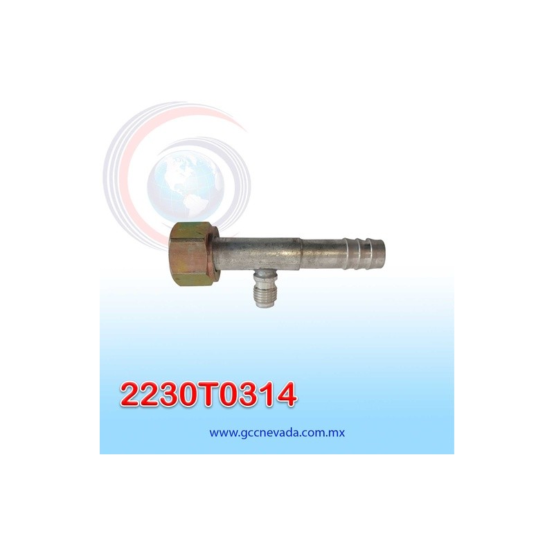 FITTING UNIVERSAL ORING # 10 (1/2") RECTO C/CARGADOR T/ACERO ( PAQ 10) | GCC NEVADA