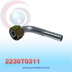 FITTING UNIVERSAL O-RING # 10 (1/2") 90° T/ACERO NEVADA ASIA | GCC NEVADA