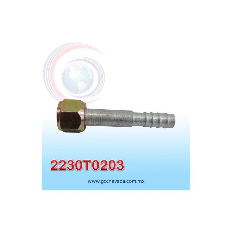 FITTING UNIVERSAL ORING # 08 (13/32") RECTO T/ACERO (PAQ 10) IMP | GCC NEVADA