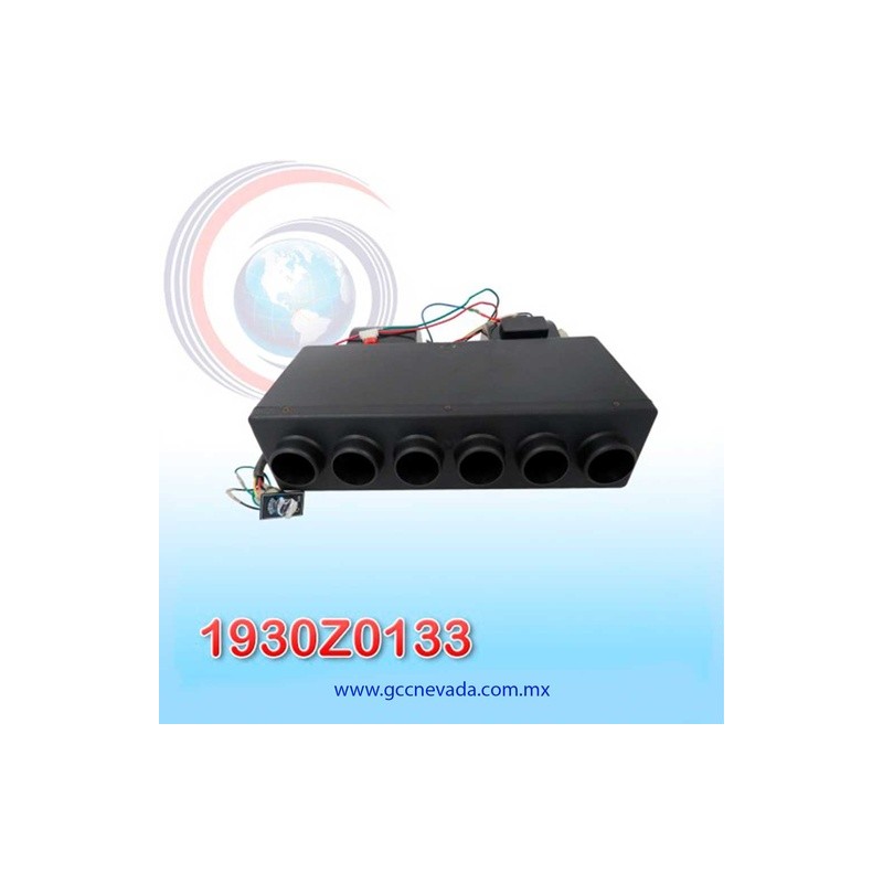 EVAPORADOR UNIV 6 DUCTOS 2" 13,000 BTU 12V (NEGRO) NEVADA ASIA | GCC NEVADA