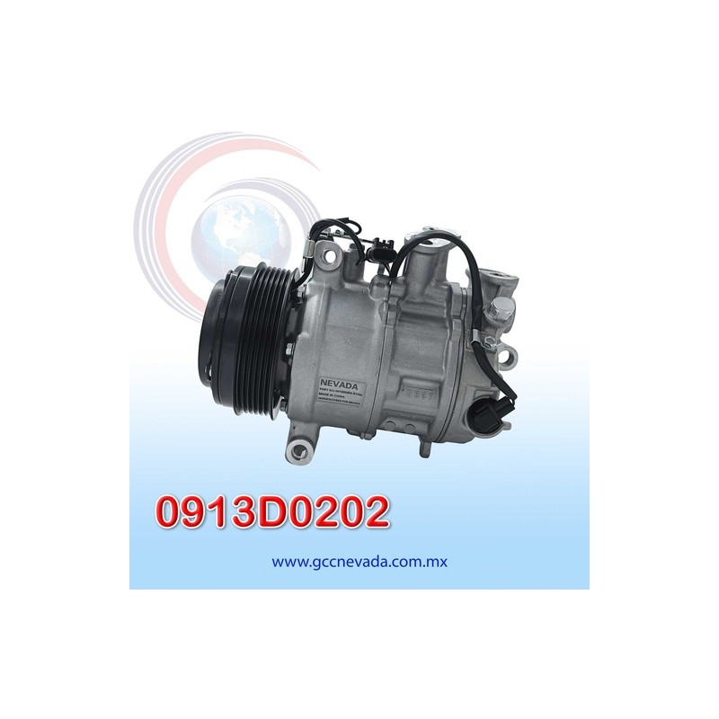 COMPRESOR MERCEDES BENZ C250 AÑO 15/18 / C300 15/20 / C63 AMG 19/20 6PK 6SAS14C 12V R-134-A NEVADA ASIA | GCC NEVADA
