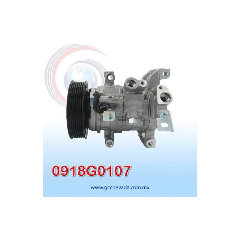 COMPRESOR TOYOTA HILUX VIGO / REVO AÑO 15/18 2.4L / 2.7L DIESEL R-134-A T/P 7PK 12V 124MM 10SRE11C NEVADA ASIA | GCC NEVADA