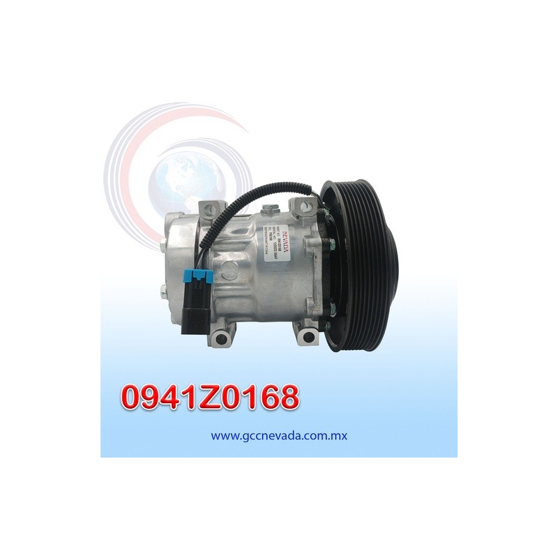 COMPRESOR 709 SD7H15 4326/4324/4116 VOLVO AÑO 08/09 VNM TOMA HORIZONTAL WD R-134-A T/P 8PK 176MM 12V NEVADA ASIA | GCC NEVADA