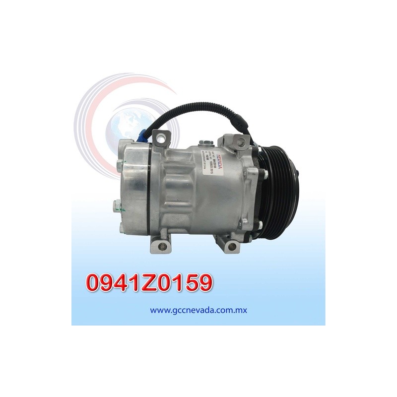 COMPRESOR 709 SD7H15 4085/4494/4757/4891 TOMA HORIZONTAL MUFFLER PAD WV R-134-A T/P 6PK 132MM 12V NEVADA ASIA | GCC NEVADA