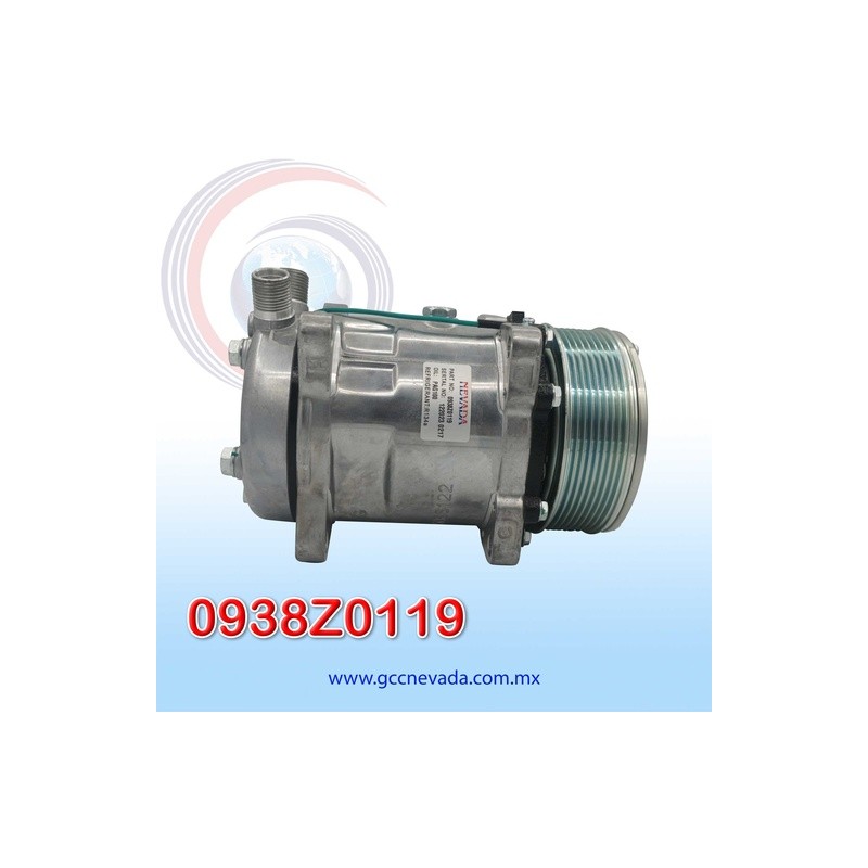 COMPRESOR 508 STD R-134-A 8 OREJAS ORING 24V 8PK NEVADA ASIA | GCC NEVADA