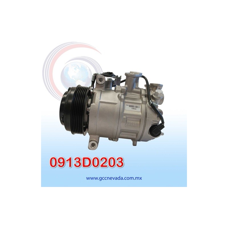 COMPRESOR MERCEDES BENZ C250 AÑO 15/18 / C300 15/20 / C63 AMG 19/20 6PK 6SAS14C 12V R-134-A ASIA | GCC NEVADA