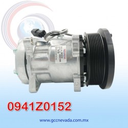 COMPRESOR 709 SHD7H15 4737/4595 TOMA HORIZONTAL MUFFLER PAD GK R-134-A 8 OREJAS 8PK 132MM 12V NEVADA ASIA | GCC NEVADA