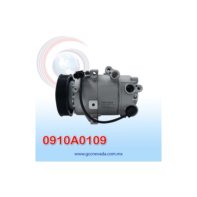 COMPRESOR HYUNDAI ELANTRA AÑO 14/16 / GT 13/17 / SONATA 15/17 / KIA SOUL/ FORTE 14/16 6PK 12V VS14E NEVADA ASIA | GCC NEVADA