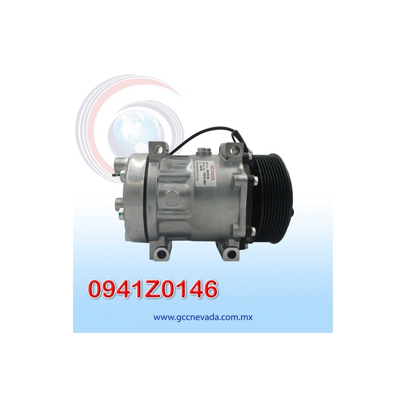 COMPRESOR 709 SD7H15 8235 TOMA HORIZONTAL O-RING KG R-134-A T/P 8PK 119MM 24V NEVADA ASIA | GCC NEVADA