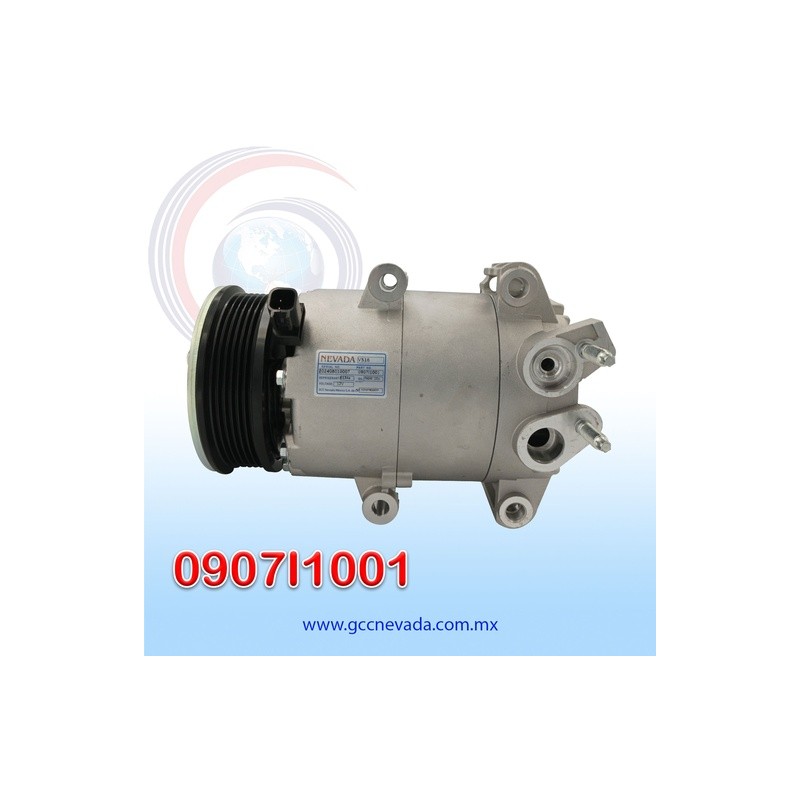 COMPRESOR FORD FIESTA AÑO 14-19 1.6L R-134-A T/P 6PK 108MM 12V VS16 ASIA | GCC NEVADA