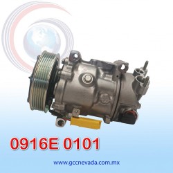 COMPRESOR PEUGEOT 307 / 308 AÑO 04/15 / CITROEN C3 C4 C/VALV ELECT 6PK 119MM 12V SANDEN FRANCIA | GCC NEVADA