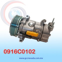 COMPRESOR PEUGEOT 206 SD6V12 / MINI COOPER AÑO 07/16 / COOPER PACEMAN / COUNTRYMAN 11/16 R-134-A 6PK ASIA | GCC NEVADA