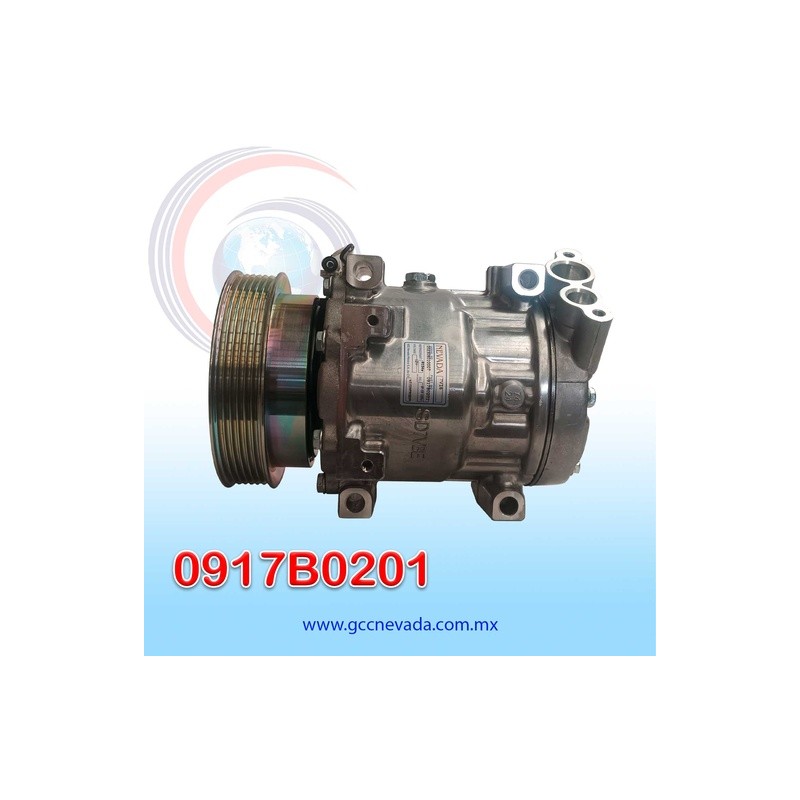 COMPRESOR RENAULT LOGAN / SANDERO / DUSTER AÑO 06/09 / CLIO 02/08 / PLATINA 1.2L 2004 / KANGOO 1.9L 2007 6PK 129MM 12V 7V16PG NE